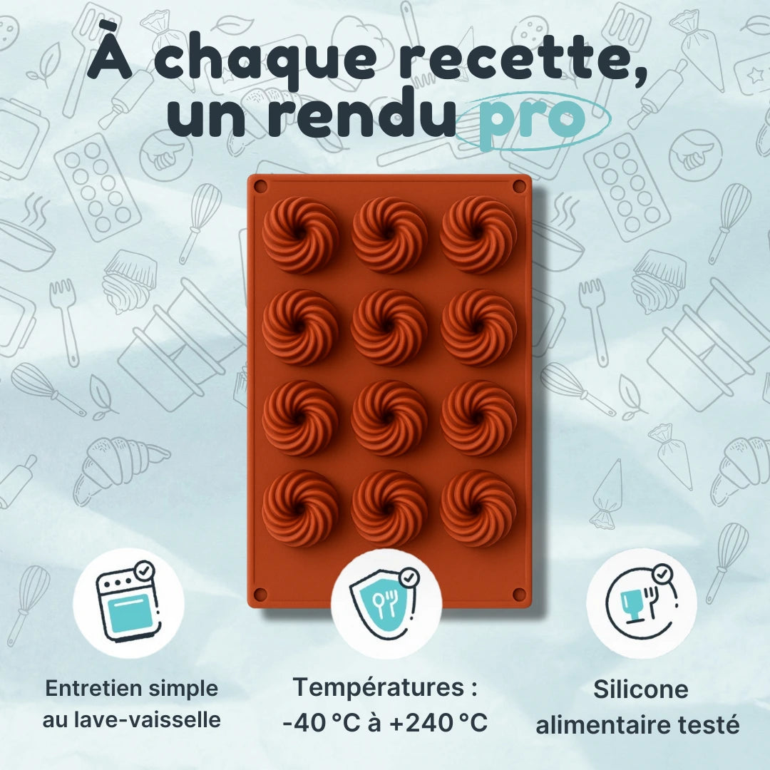 Moule Silicone Tourbillons