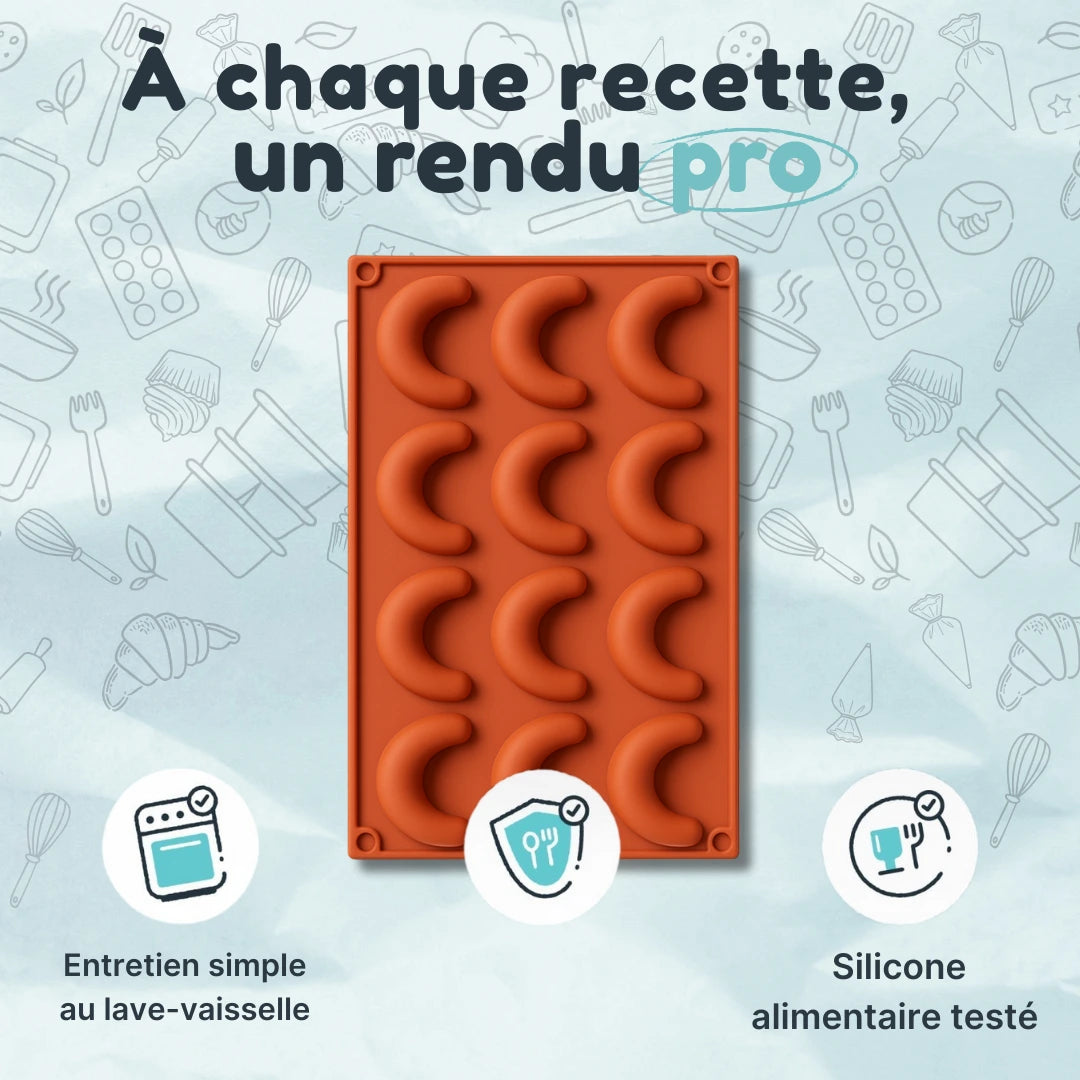 Moule Silicone Croissants Lunaires