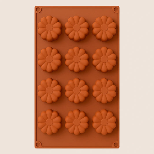 Moule Silicone Fleur Cannelée