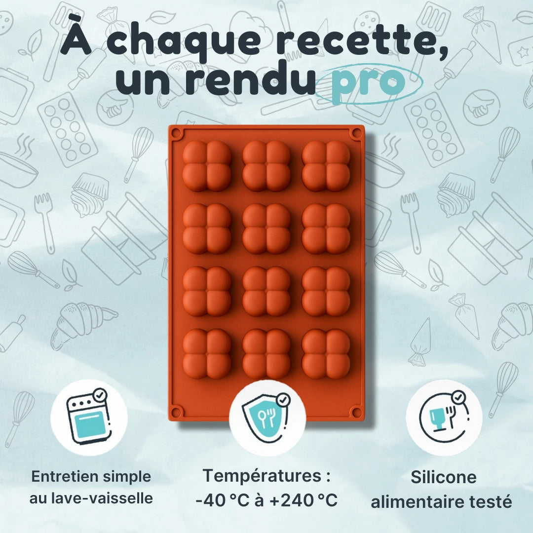 Moule Silicone Nuage Carré