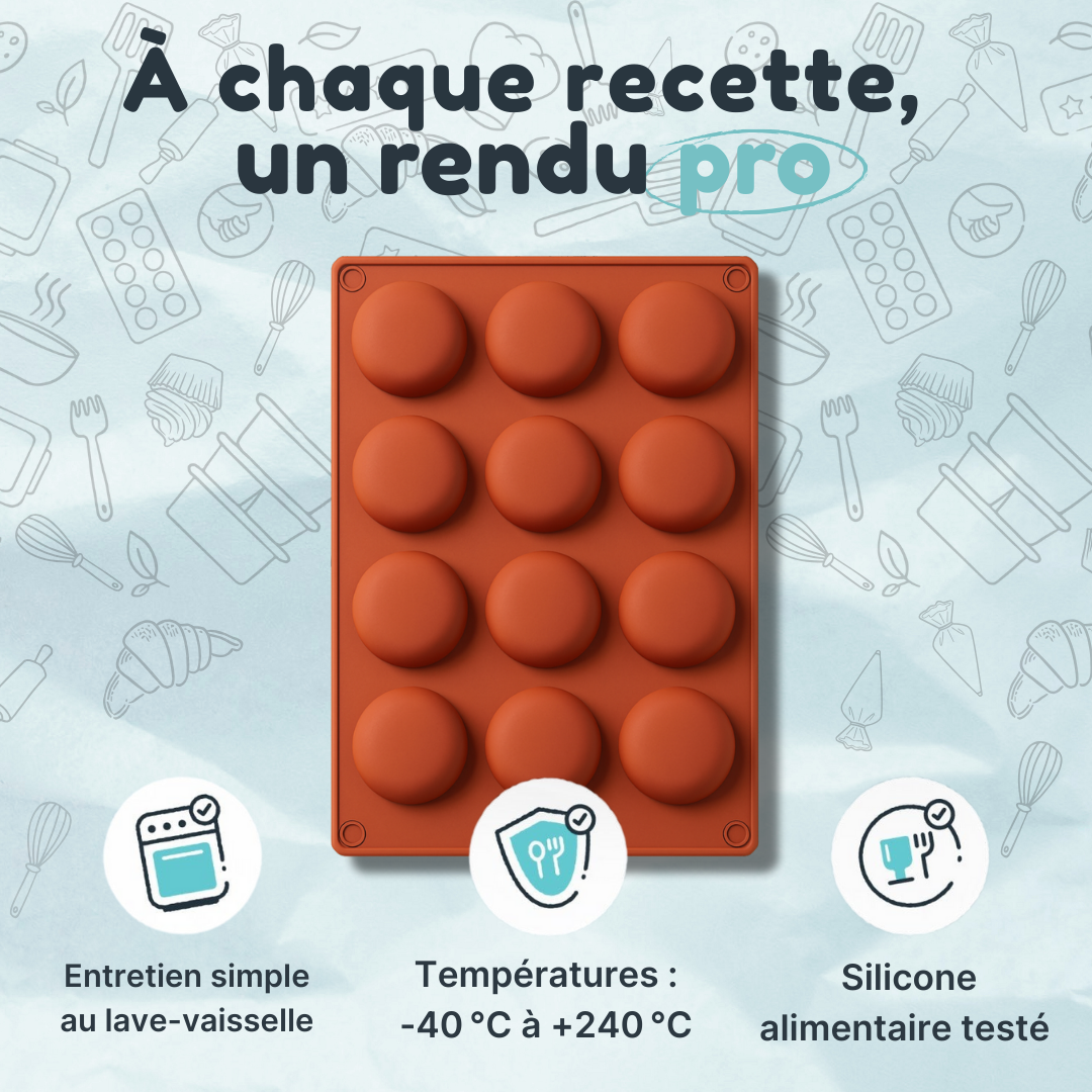 Moule Silicone Demi-Sphères