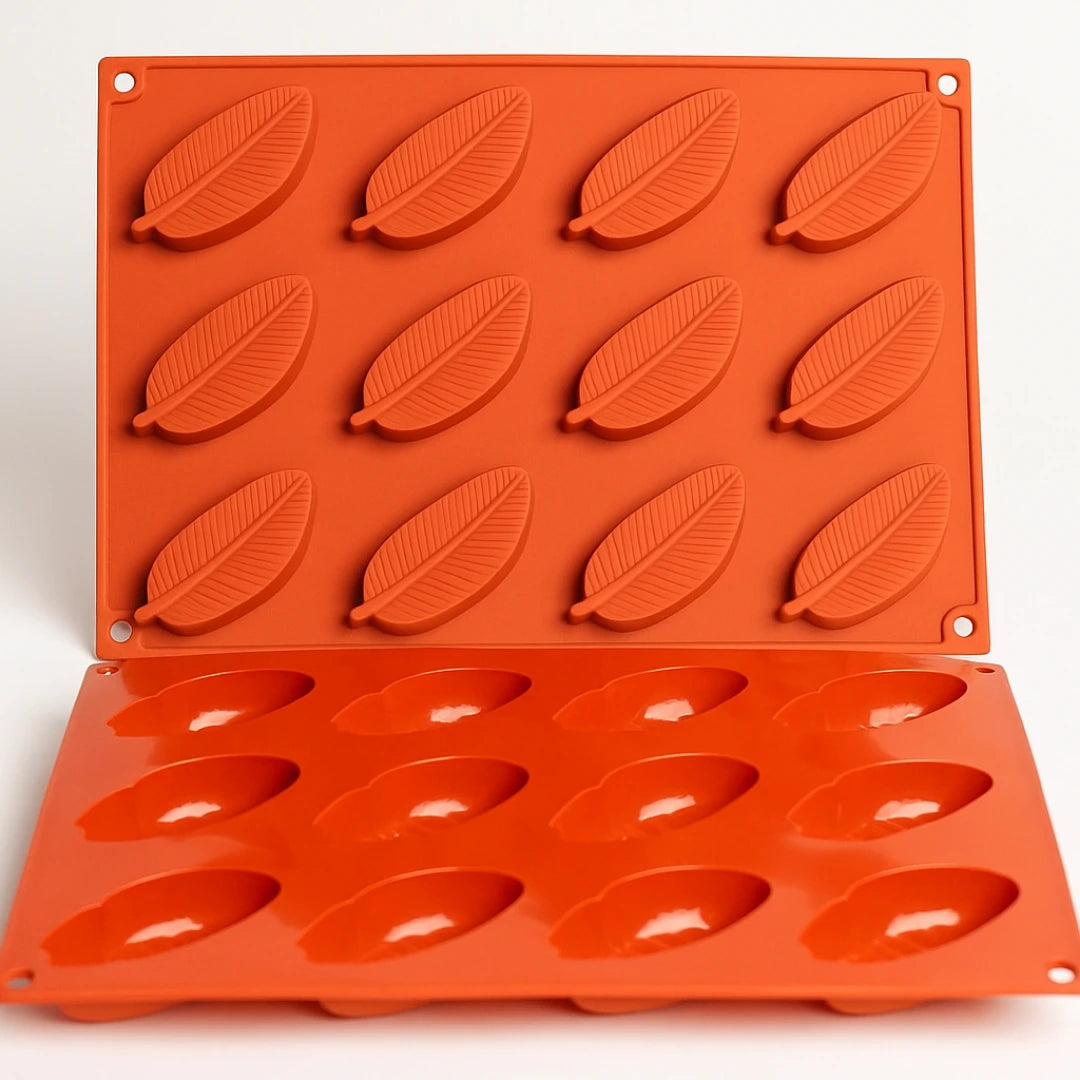 Moule Silicone Feuilles Détaillées
