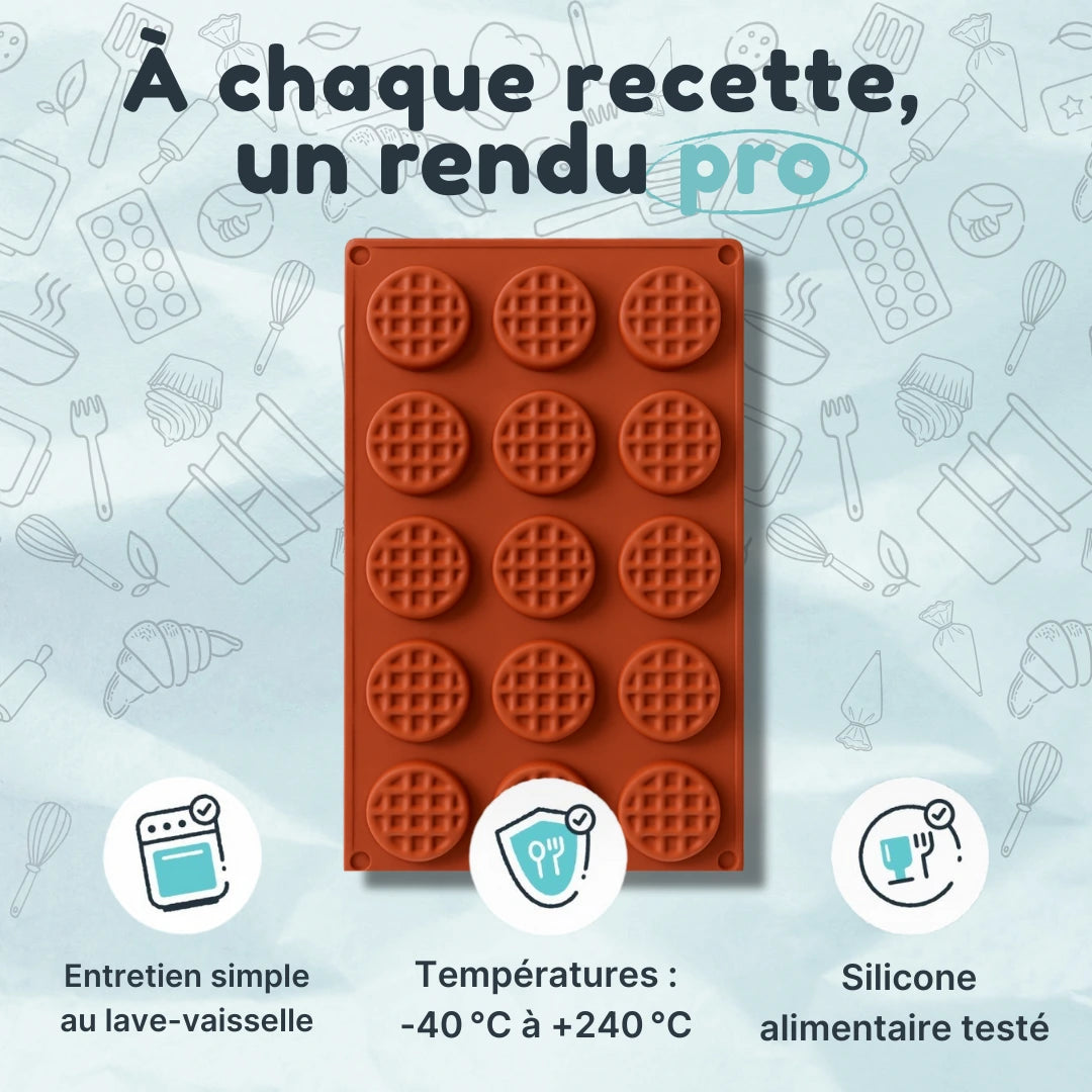 Moule Silicone Gaufrettes