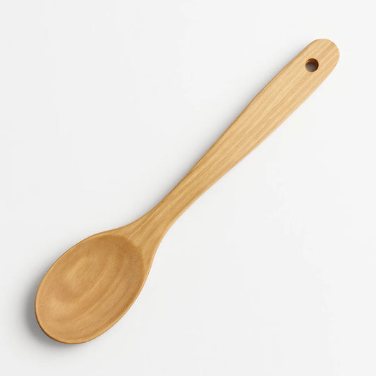 Cuillère en bois classique trouée pour suspension