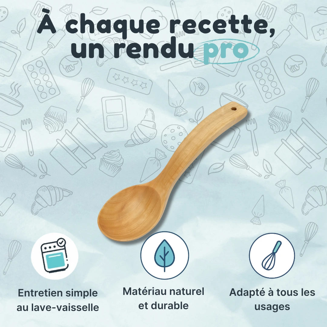 Cuillère en bois  avec manche long